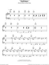 Cover icon of Kathleen sheet music for voice, piano or guitar by David Gray, intermediate skill level