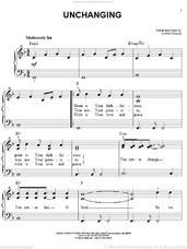 Cover icon of Unchanging sheet music for piano solo by Chris Tomlin, easy skill level