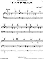 Cover icon of Stays In Mexico sheet music for voice, piano or guitar by Toby Keith, intermediate skill level