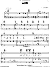 Cover icon of Who sheet music for voice, piano or guitar by Irving Berlin, intermediate skill level