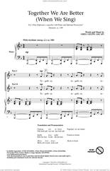 Cover icon of Together We Are Better (When We Sing) sheet music for choir (2-Part) by Greg Gilpin, intermediate duet