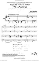 Cover icon of Together We Are Better (When We Sing) sheet music for choir (3-Part Mixed) by Greg Gilpin, intermediate skill level