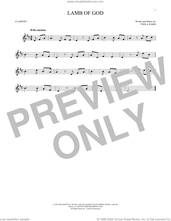 Cover icon of Lamb Of God sheet music for clarinet solo by Twila Paris, intermediate skill level