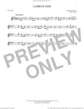 Cover icon of Lamb Of God sheet music for alto saxophone solo by Twila Paris, intermediate skill level
