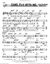 Cover icon of Come Fly With Me (Low Voice) sheet music for voice and other instruments (real book with lyrics) by Frank Sinatra, Jimmy van Heusen and Sammy Cahn, intermediate skill level