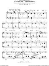 Cover icon of Christmas Time (Is Here Again), (intermediate) sheet music for piano solo by The Beatles, George Harrison, John Lennon, Paul McCartney and Ringo Starr, intermediate skill level