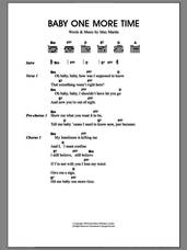 Cover icon of ...Baby One More Time sheet music for guitar (chords) by Max Martin, Britney Spears and Merle Travis, intermediate skill level