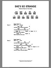 Cover icon of She's So Strange sheet music for guitar (chords) by Merle Travis and Fran Healy, intermediate skill level