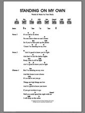 Cover icon of Standing On My Own sheet music for guitar (chords) by Merle Travis and Fran Healy, intermediate skill level