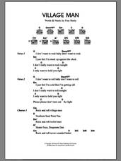 Cover icon of Village Man sheet music for guitar (chords) by Merle Travis and Fran Healy, intermediate skill level