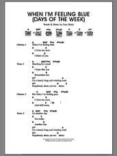 Cover icon of When I'm Feeling Blue (Seven Days Of The Week) sheet music for guitar (chords) by Merle Travis and Fran Healy, intermediate skill level