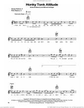 Cover icon of Honky Tonk Attitude sheet music for guitar solo (chords) by Joe Diffie and Lee Bogan, easy guitar (chords)