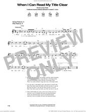 Cover icon of When I Can Read My Title Clear sheet music for guitar solo (chords) by Isaac Watts, Kentucky Harmony and Miscellaneous, easy guitar (chords)