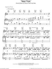 Cover icon of New York sheet music for voice, piano or guitar by Paloma Faith and Jodi Marr, intermediate skill level