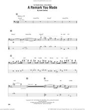 Cover icon of A Remark You Made sheet music for bass (tablature) (bass guitar) by Weather Report, Jaco Pastorius and Josef Zawinul, intermediate skill level