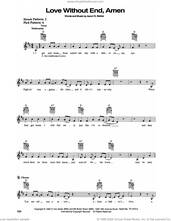 Cover icon of Love Without End, Amen sheet music for guitar solo (chords) by George Strait and Aaron G. Barker, wedding score, easy guitar (chords)