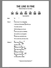 Cover icon of The Line Is Fine sheet music for guitar (chords) by Merle Travis and Fran Healy, intermediate skill level