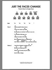 Cover icon of Just The Faces Change sheet music for guitar (chords) by Merle Travis and Douglas Payne, intermediate skill level