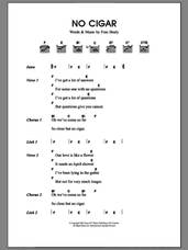 Cover icon of No Cigar sheet music for guitar (chords) by Merle Travis and Fran Healy, intermediate skill level