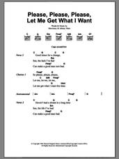 Cover icon of Please, Please, Please, Let Me Get What I Want sheet music for guitar (chords) by The Smiths, Johnny Marr and Steven Morrissey, intermediate skill level