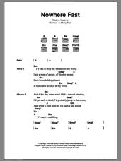 Cover icon of Nowhere Fast sheet music for guitar (chords) by The Smiths, Johnny Marr and Steven Morrissey, intermediate skill level