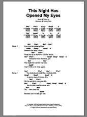 Cover icon of This Night Has Opened My Eyes sheet music for guitar (chords) by The Smiths, Johnny Marr and Steven Morrissey, intermediate skill level