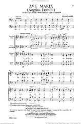 Cover icon of Ave Maria sheet music for choir (SAT: soprano, alto, tenor) by Franz Biebl, intermediate skill level