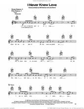 Cover icon of I Never Knew Love sheet music for guitar solo (chords) by Doug Stone, Larry Boone and Will Robinson, easy guitar (chords)