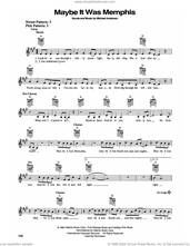 Cover icon of Maybe It Was Memphis sheet music for guitar solo (chords) by Pam Tillis and Michael Anderson, easy guitar (chords)
