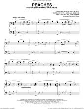 Cover icon of Peaches (from The Super Mario Bros. Movie) (arr. Kevin Olson) sheet music for voice and other instruments (E-Z Play) by Jack Black, Kevin Olson, Aaron Horvath, Eric Osmond, John Spiker and Michael Jelenic, easy skill level