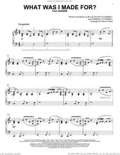 Cover icon of What Was I Made For? (from Barbie) (arr. Kevin Olson) sheet music for voice and other instruments (E-Z Play) by Billie Eilish and Kevin Olson, easy skill level