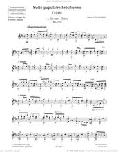Cover icon of Gavotta-Choro sheet music for guitar solo by Heitor Villa-Lobos, classical score, intermediate skill level