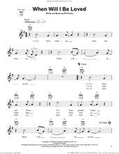 Cover icon of When Will I Be Loved sheet music for ukulele by Linda Ronstadt and Phil Everly, intermediate skill level