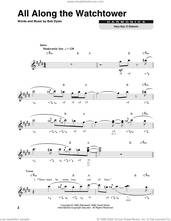 Cover icon of All Along The Watchtower sheet music for harmonica solo by Bob Dylan, intermediate skill level