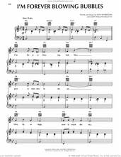 Cover icon of I'm Forever Blowing Bubbles sheet music for voice, piano or guitar by Jean Kenbrovin and John William Kellette, intermediate skill level
