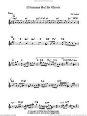 Cover icon of If Summer Had Its Ghosts sheet music for piano solo by Bill Bruford, intermediate skill level