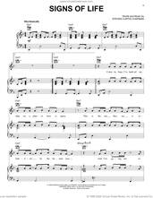 Cover icon of Signs Of Life sheet music for voice, piano or guitar by Steven Curtis Chapman, intermediate skill level