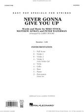 Cover icon of Never Gonna Give You Up (arr. Larry Moore) (COMPLETE) sheet music for orchestra by Rick Astley, Larry Moore, Matthew Aitken, Mike Stock and Pete Waterman, intermediate skill level