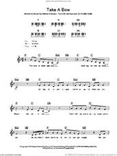 Cover icon of Take A Bow sheet music for voice and other instruments (fake book) by Rihanna, Mikkel Eriksen, Shaffer Smith and Tor Erik Hermansen, intermediate skill level