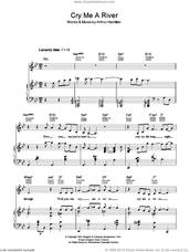 Cover icon of Cry Me A River sheet music for voice, piano or guitar by Susan Boyle, Ella Fitzgerald, Julie London and Arthur Hamilton, intermediate skill level
