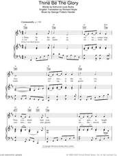 Cover icon of Thine Be The Glory sheet music for voice, piano or guitar by George Frideric Handel and Edmund Louis Budry, classical score, intermediate skill level