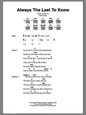Cover icon of Always The Last To Know sheet music for guitar (chords) by Del Amitri and Justin Currie, intermediate skill level