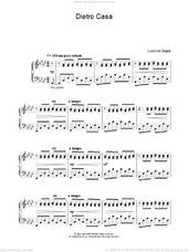 Cover icon of Dietro Casa sheet music for piano solo by Ludovico Einaudi, classical score, intermediate skill level
