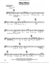 Cover icon of Neon Moon sheet music for guitar solo (chords) by Brooks & Dunn and Ronnie Dunn, easy guitar (chords)