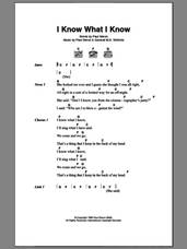 Cover icon of I Know What I Know sheet music for guitar (chords) by Paul Simon and General M.D. Shirinda, intermediate skill level
