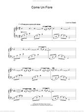 Cover icon of Come Un Fiore sheet music for piano solo by Ludovico Einaudi, classical score, intermediate skill level