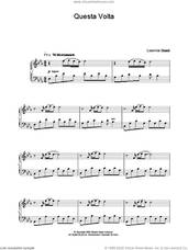 Cover icon of Questa Volta sheet music for piano solo by Ludovico Einaudi, classical score, intermediate skill level