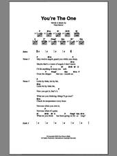 Cover icon of You're The One sheet music for guitar (chords) by Paul Simon, intermediate skill level