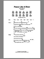 Cover icon of Peace Like A River sheet music for guitar (chords) by Paul Simon, intermediate skill level