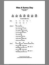 Cover icon of Was A Sunny Day sheet music for guitar (chords) by Paul Simon, intermediate skill level